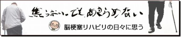 脳梗塞リハビリの日々に思う